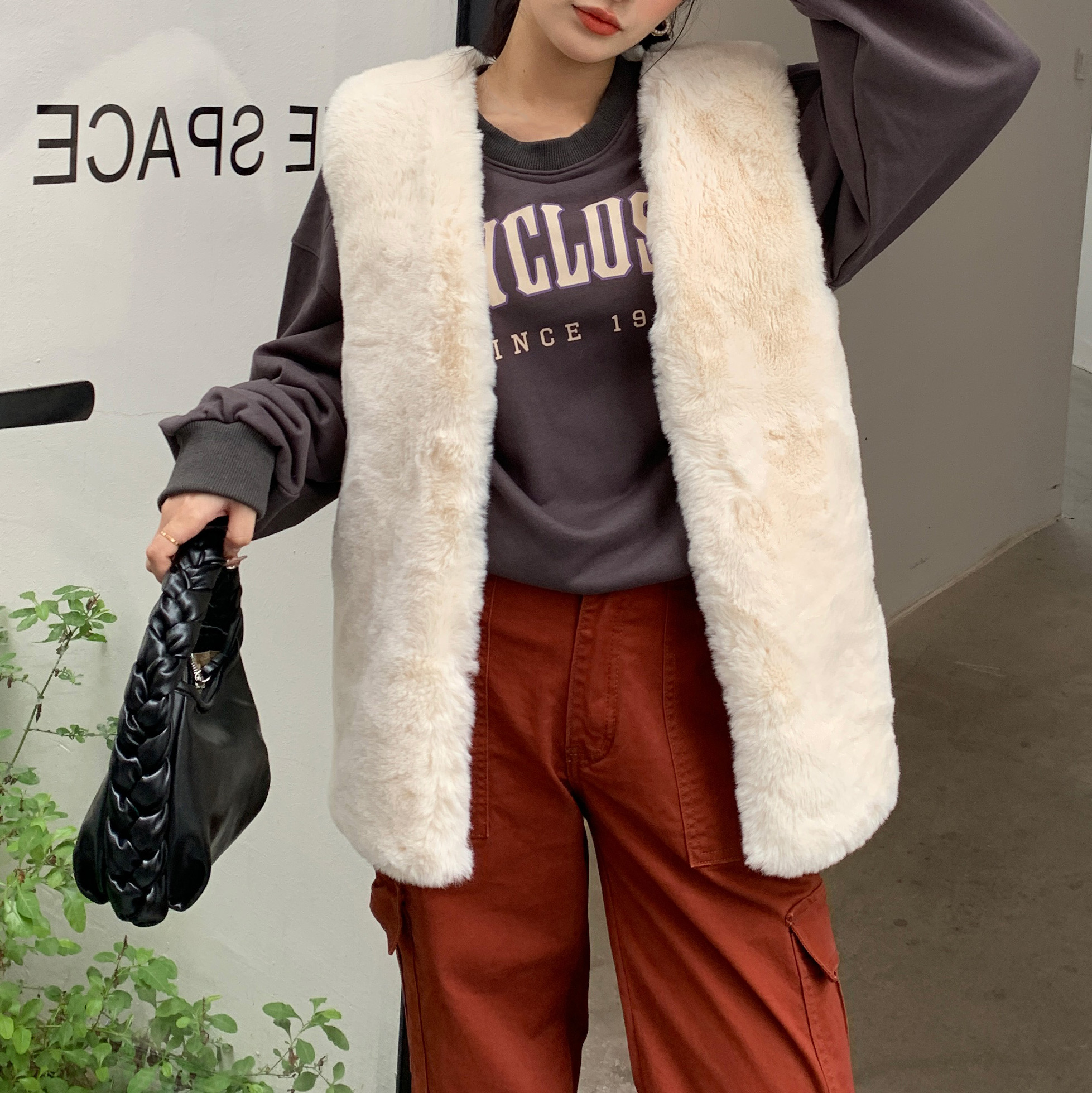 ベスト レディース 秋冬 前開き アウター ジレ ジャケット おしゃれ