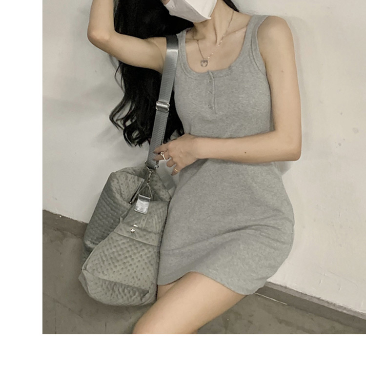 タンクトップ ワンピース ミニ レディース 夏 タイト スリム