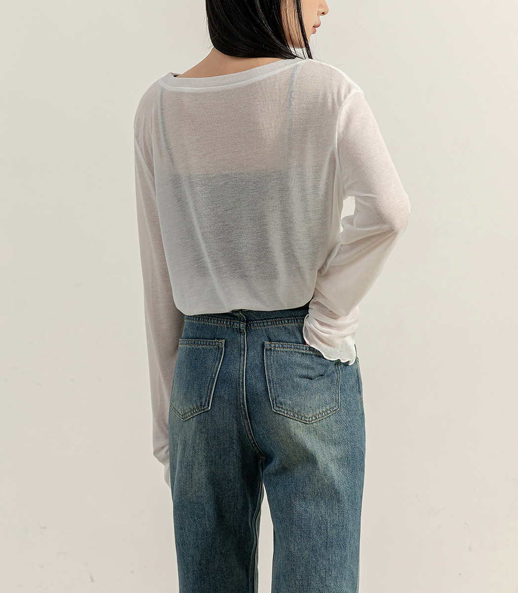 tシャツ Wフリルスリーブ・シアートップス レディース shenshi9123_02.jpg