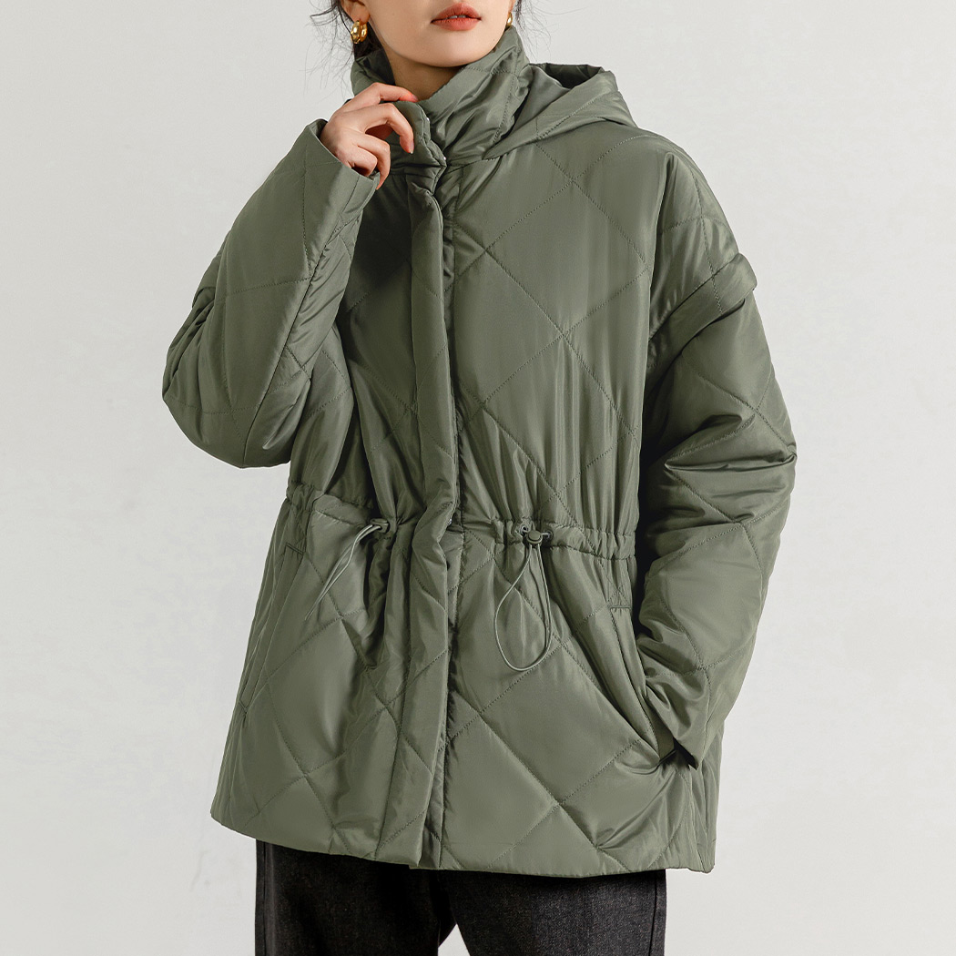 キルティング ジャケット 2way 長袖 袖取り外し 半袖 ショートコート