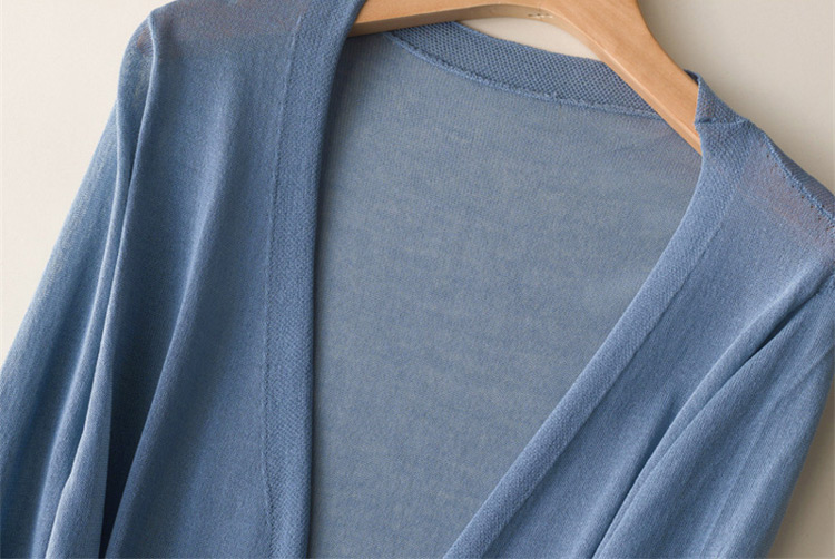 ロングカーディガン 白