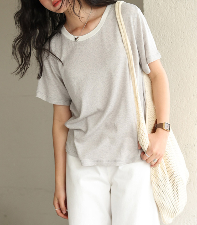 Tシャツ レディース 半袖 トップス サマーニット ゆったり