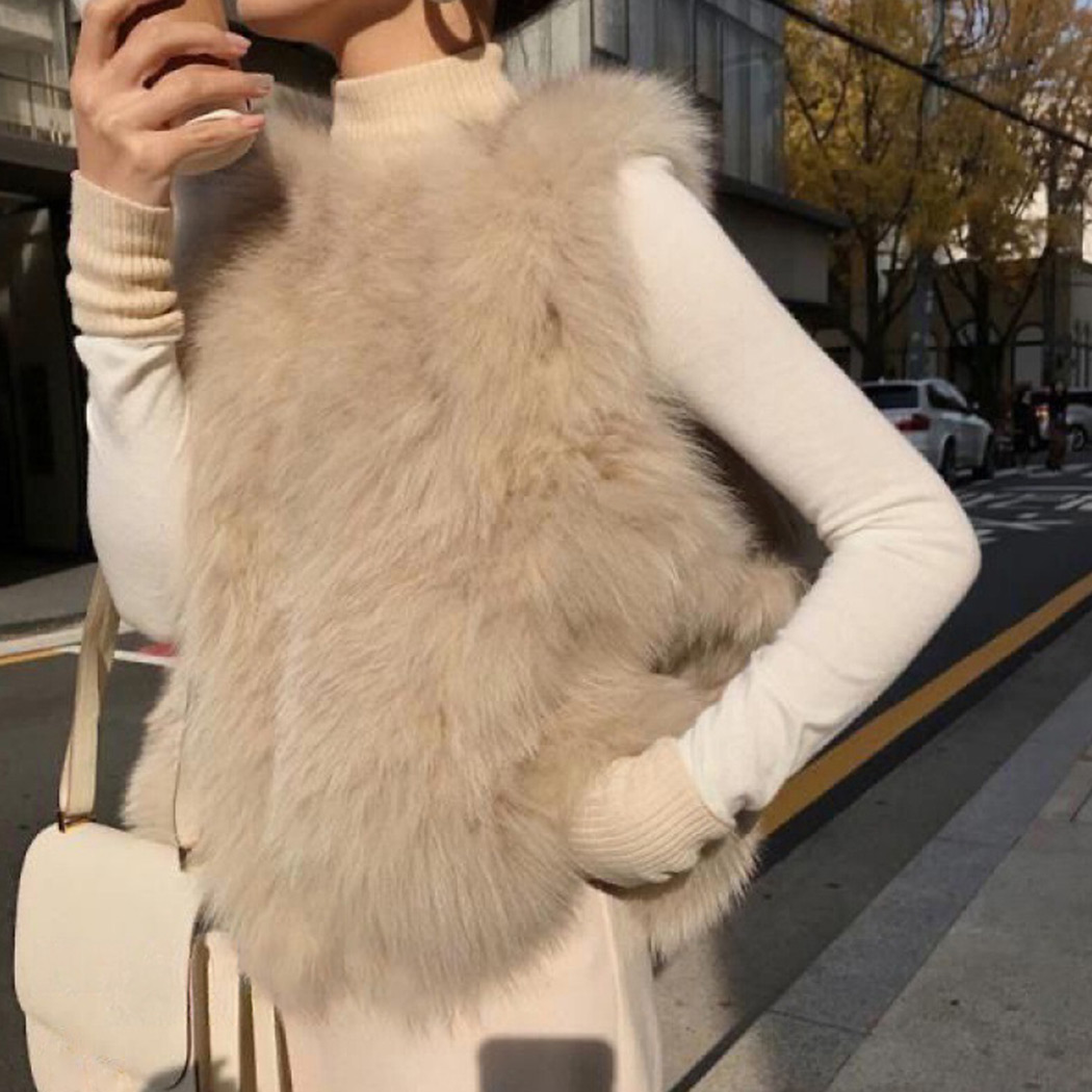 フェイクファー ベスト ジレ レディース ジャケット アウター トップス