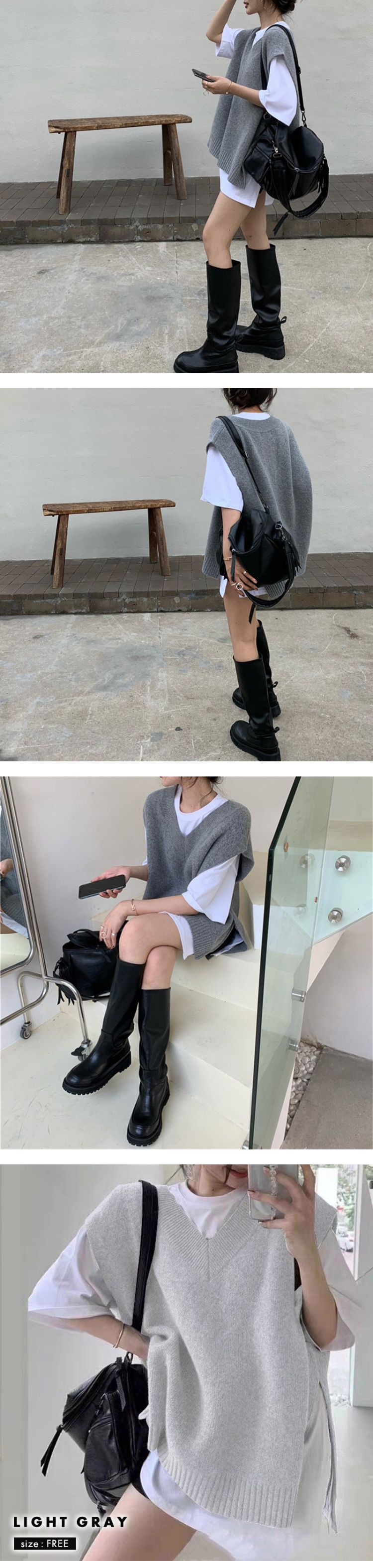 ニットベスト ジレ 秋