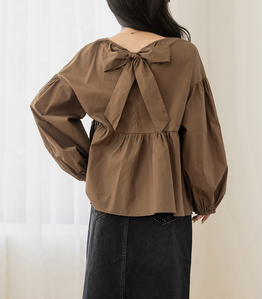 ブラウス 長袖 春 秋