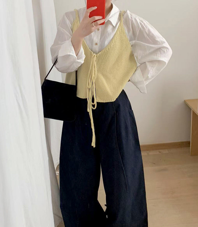 ニットビスチェ 春 冬