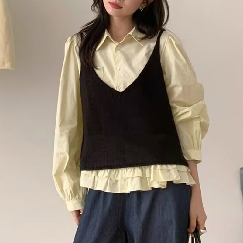 ニットビスチェ 春 冬