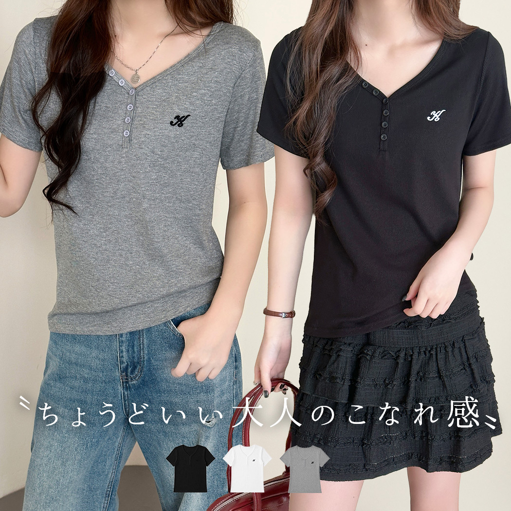 TeddyShop（テディショップ） Tシャツ レディース 半袖 トップス V