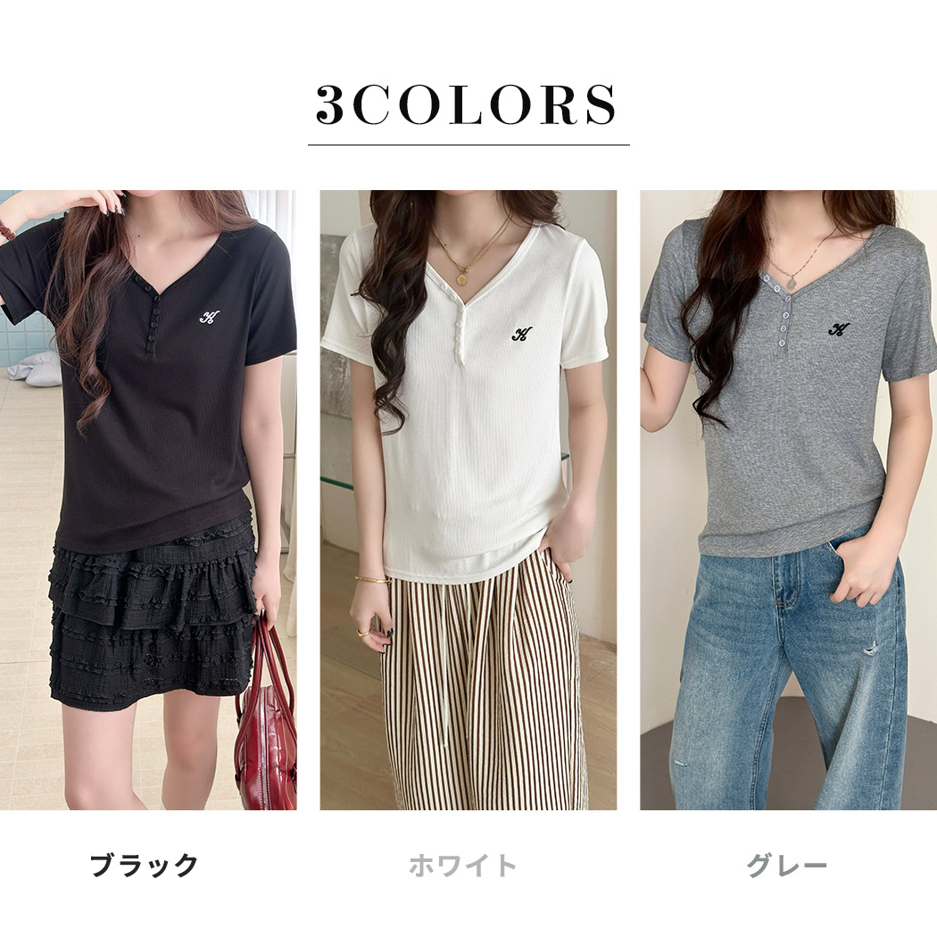 TeddyShop（テディショップ） Tシャツ レディース 半袖 トップス V