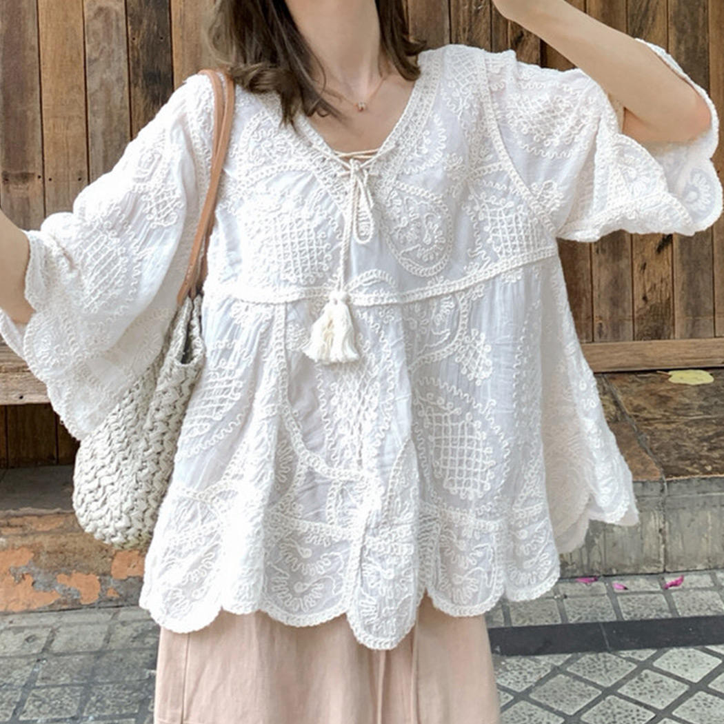TeddyShop（テディショップ） チュニック ブラウス 半袖 トップス 