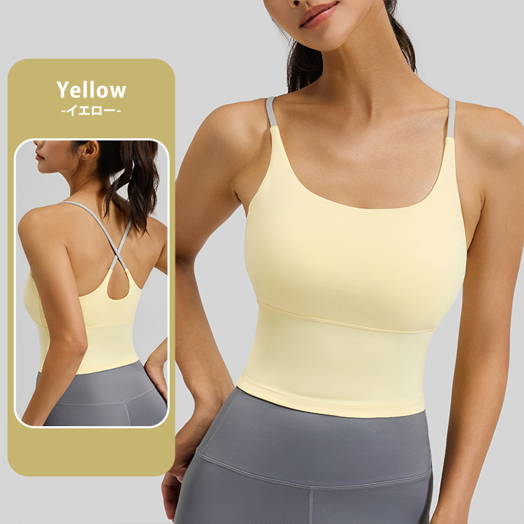 HYS SHOP ヨガウェア トップス カップ付 レディース おしゃれ かわいい