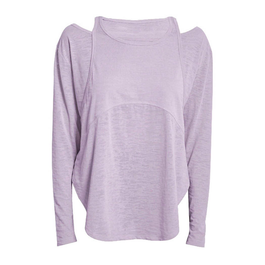 オフショルダークロスカットソートップス（カットソー/Tシャツ