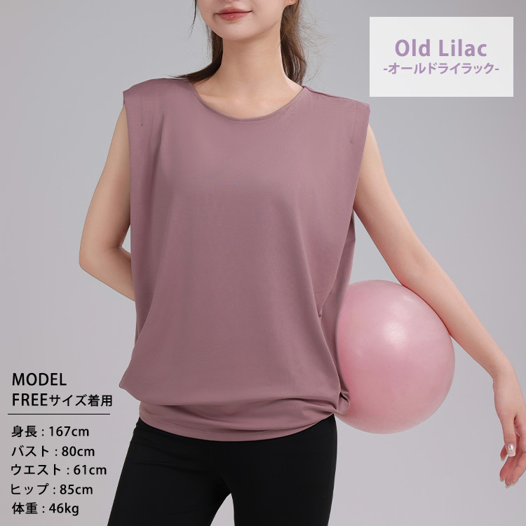 HYS SHOP ヨガ トップス ノースリーブ タンクトップ レディース