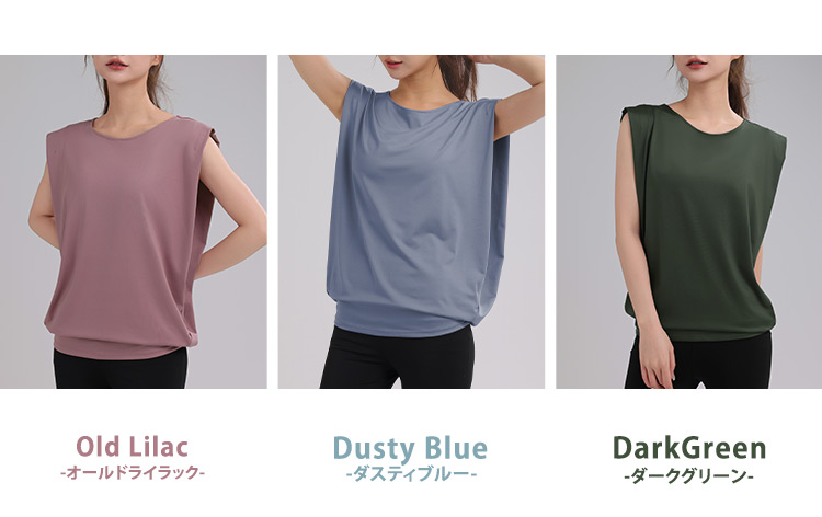 HYS SHOP ヨガ トップス ノースリーブ タンクトップ レディース