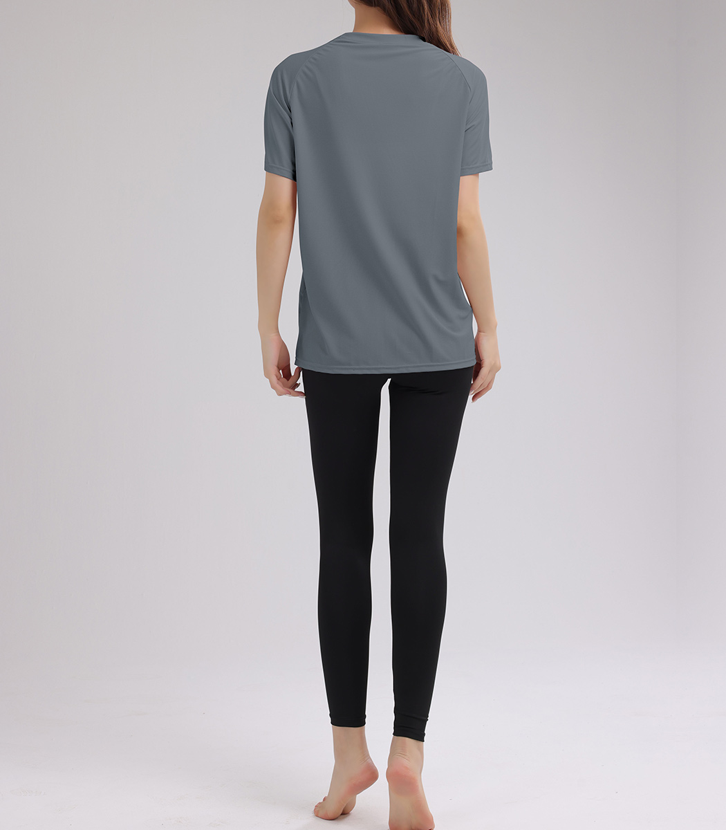 HYS SHOP ヨガウェア セットアップ レディース トップス 半袖 Tシャツ