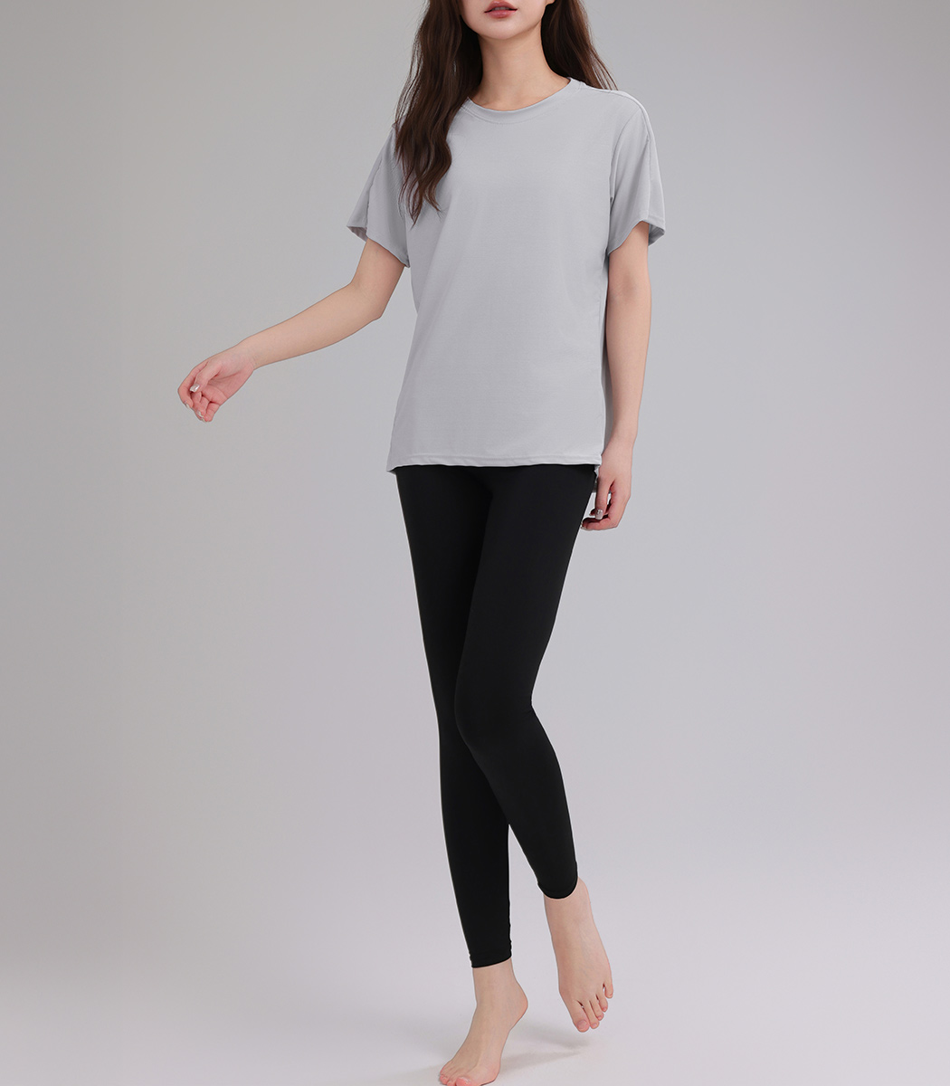 HYS SHOP ヨガウェア セットアップ レディース トップス 半袖 Tシャツ
