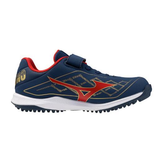 て*ん様 Mizuno FUELCELL トレーニングシューズ ネイビー/レッド MIZUNO（ミズノ） 返品送料無料 野球 トレーニングシューズ ジュニア