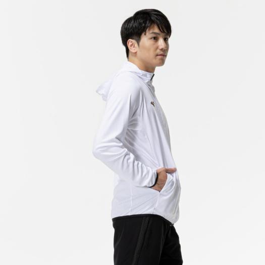 Mizuno Pro ハーフジップジャケット ブレスサーモ　Ｌ　ホワイト MIZUNO ミズノ サーマルウエア 野球 ハーフZIPジャケット 半袖