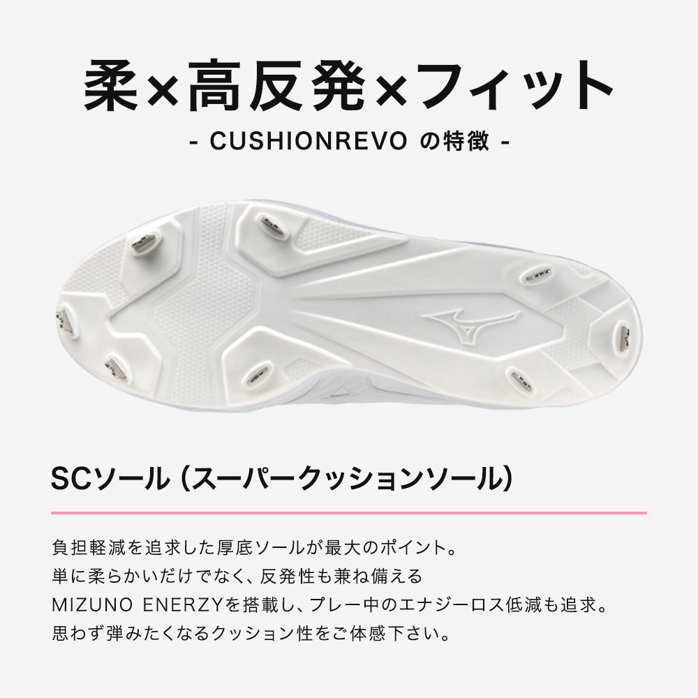 MIZUNO 返品送料無料 ミズノ公式 クッションレボプロ MID 野球