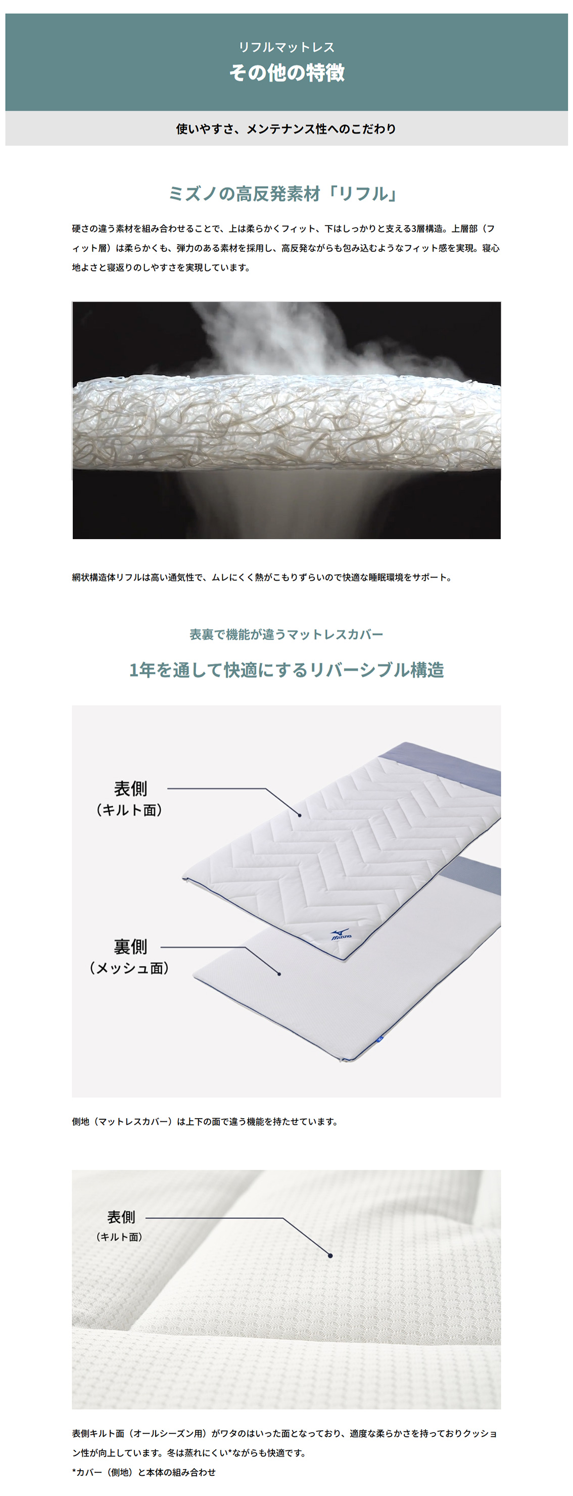 MIZUNO ミズノ公式 リフルマットレストッパー500 シングルサイズ MIZUNO ミズノ公式 リフルマットレストッパー500 シングルサイズ