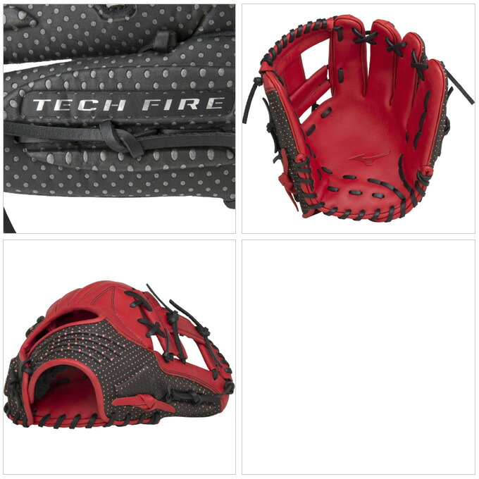 ミズノ 野球グローブ 黒 赤ステッチ 平裏刺繍1円】2025モデル ミズノプロ 限定 軟式 グローブ グラブ 内