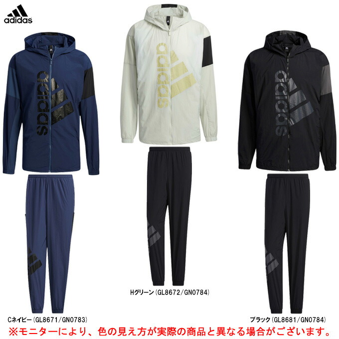 adidas（アディダス）M BOSC MESH ジャケット パンツ 上下セット（24812/JKL49）スポーツ ランニング ウェア フードあり  1枚物 ストレッチ メンズ