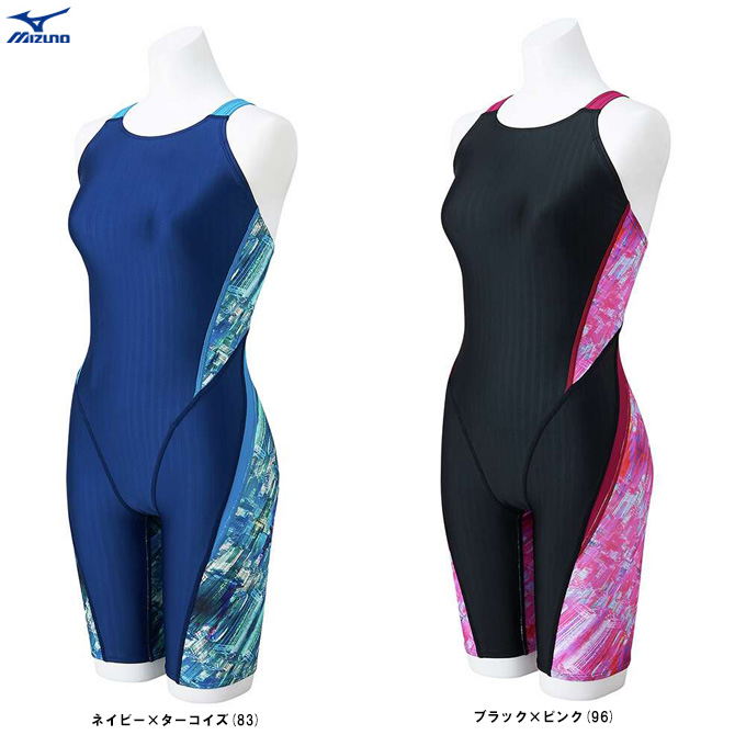 ミズノ 競泳水着 JSSスイミングスクール スーパーマーリン水着 サイズL MIZUNO（ミズノ）競泳用ハーフスーツ(マスターズバック)（N2MGB743）WA