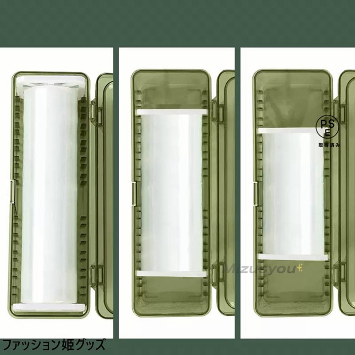 ラップフィルムカッターディスペンサー、再利用可能な食品ラップ