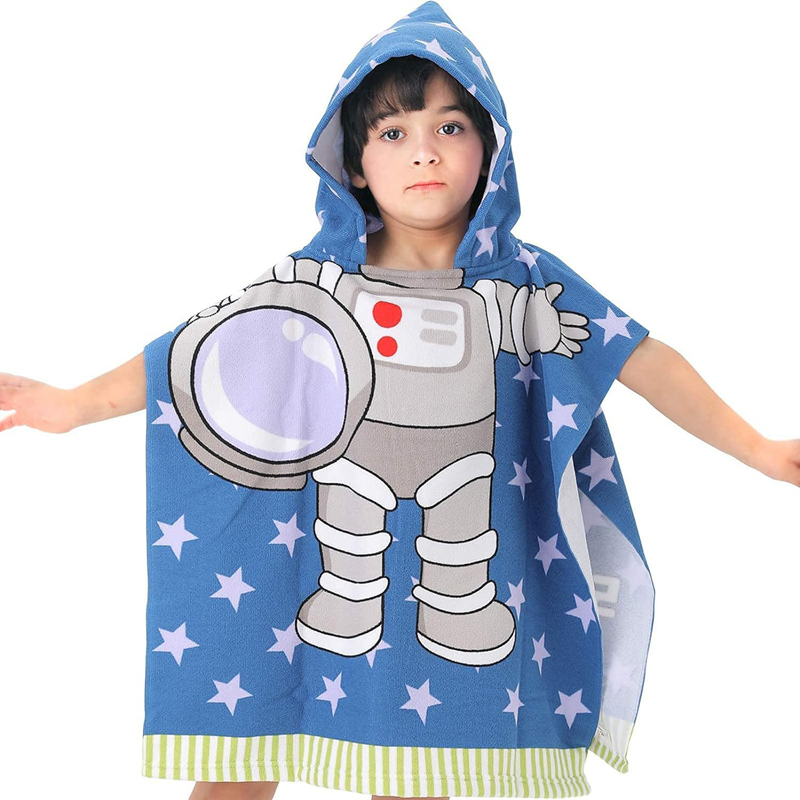 マントタオル バスタオル フード付き 着る毛布 子供服 キッズ 男の子
