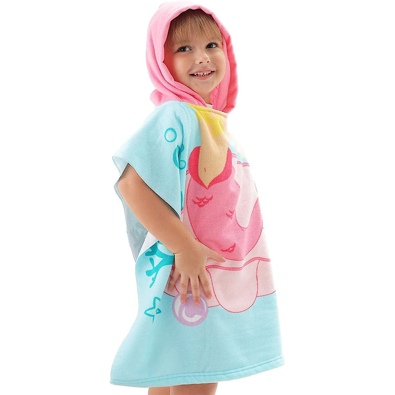 マントタオル バスタオル フード付き 着る毛布 子供服 キッズ 男の子