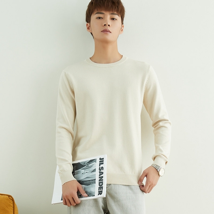 ニットセーター Vネック セーター クルーネック メンズ トップス 長袖