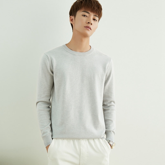 ニットセーター Vネック セーター クルーネック メンズ トップス 長袖