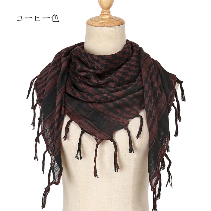 アフガンストール メンズ レディース マフラー ストール チェック柄
