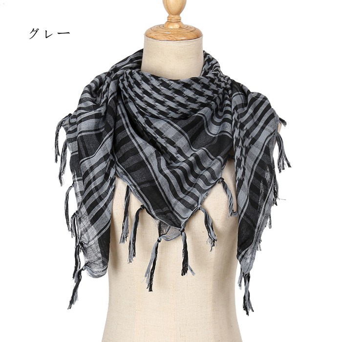 アフガンストール メンズ レディース マフラー ストール チェック柄