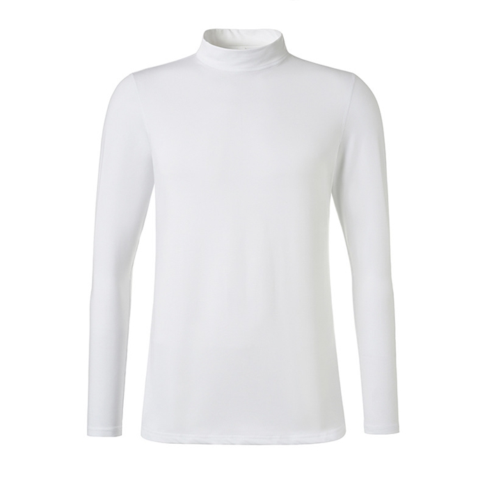 ゴルフウェア モックネック ゴルフシャツ メンズ 裏起毛 長袖tシャツ