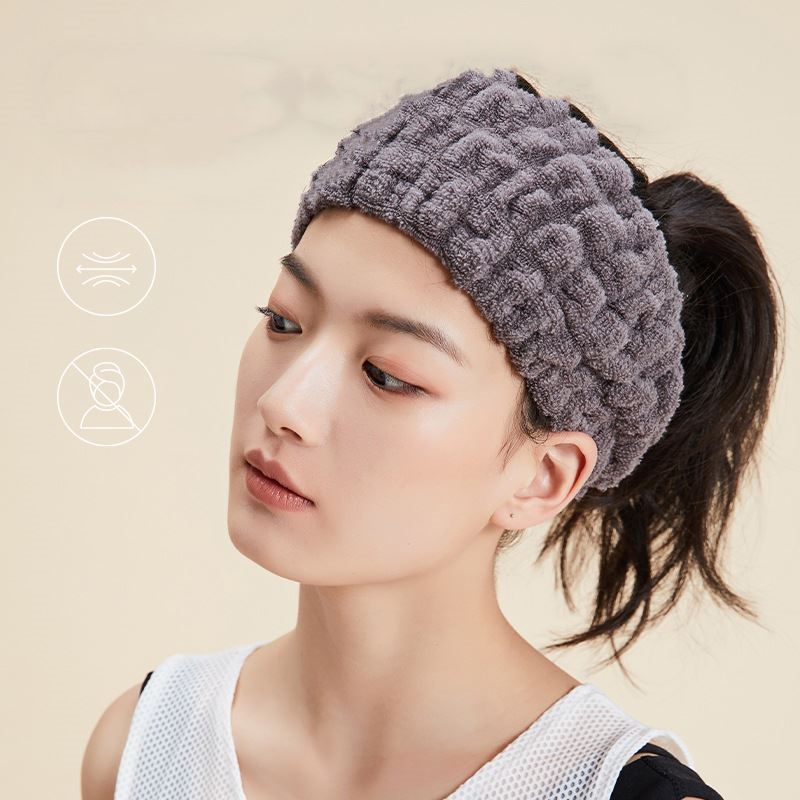 ヘアバンド 洗顔用 ターバン ヘアターバン 洗顔 吸水 速乾 レディース