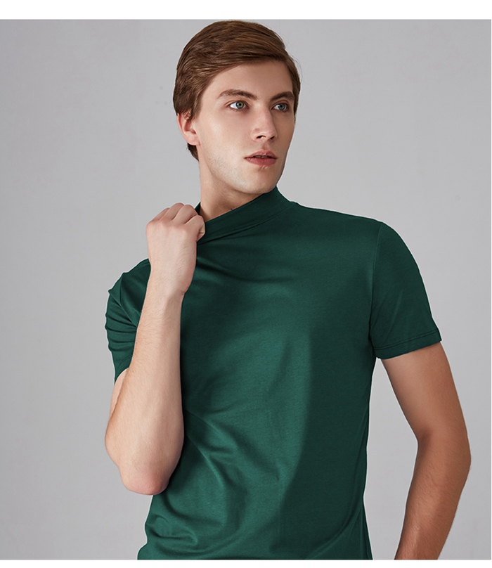 Tシャツ モックネック ゴルフ 半袖 長袖 2type メンズ