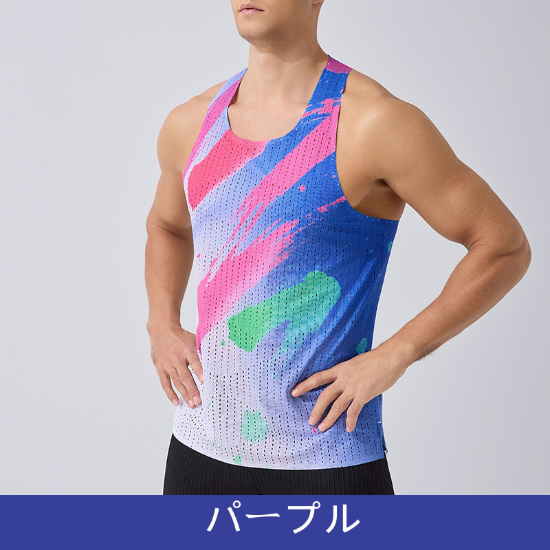 ランニングシャツ タンクトップ マラソン ランニング ベスト スポーツ