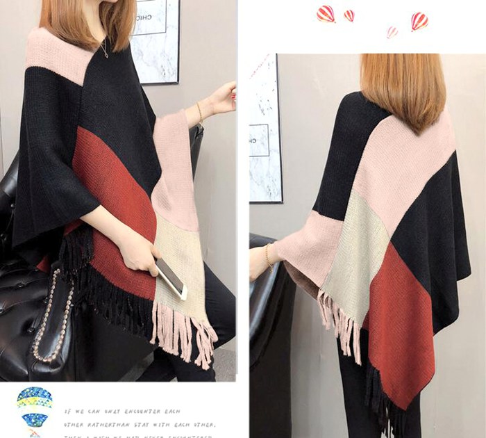 ポンチョ ショール 秋冬 ポレロ カーディガン ニットポンチョ