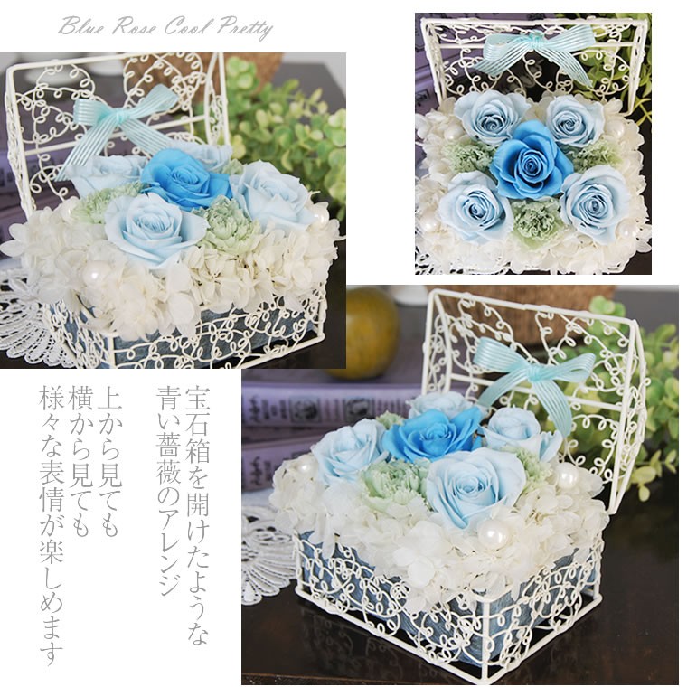 クールプリティー プリザーブドフラワー 花 ギフト アレンジメント