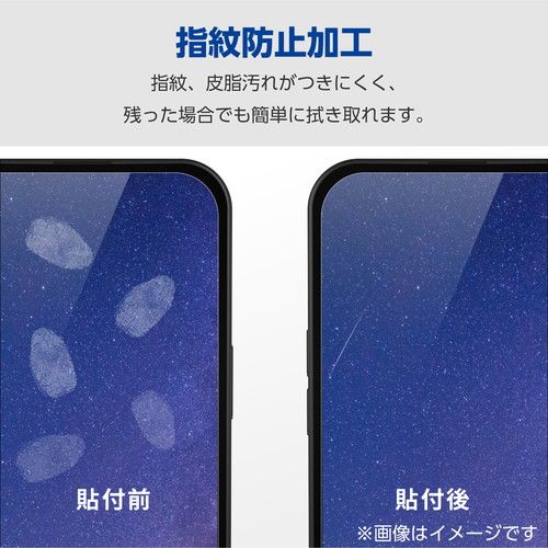 エレコム elecom iPhone 15 ガラスフィルム 高透明 ゲーム 用 強化ガラス 指すべり長持ち 表面硬度10H 指紋防止 飛散防止 貼り付けツール付 気泡防止｜mj-v｜06