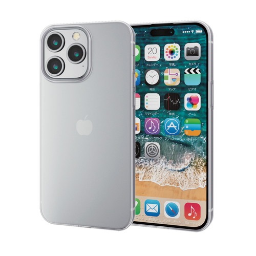 エレコム elecom iPhone 15 Pro Max 用 ケース ソフト カバー 超軽量 極薄 カメラレンズ保護設計 クリア｜mj-v