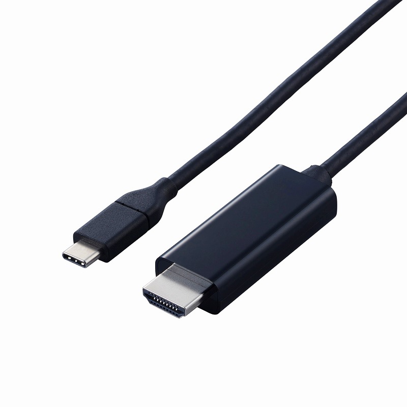 Yahoo! Yahoo!ショッピング(ヤフー ショッピング)エレコム elecom 映像変換ケーブル/USB Type-C-HDMI/ミラーリング対応/60Hz/やわらか/1.0m/ブラック