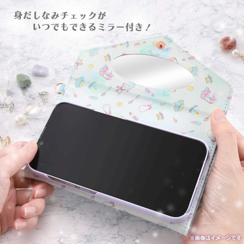 iPhone 15 ディズニー / 手帳型レザーケース Collet ショルダーストラップ付き/アリエル｜mj-v｜05