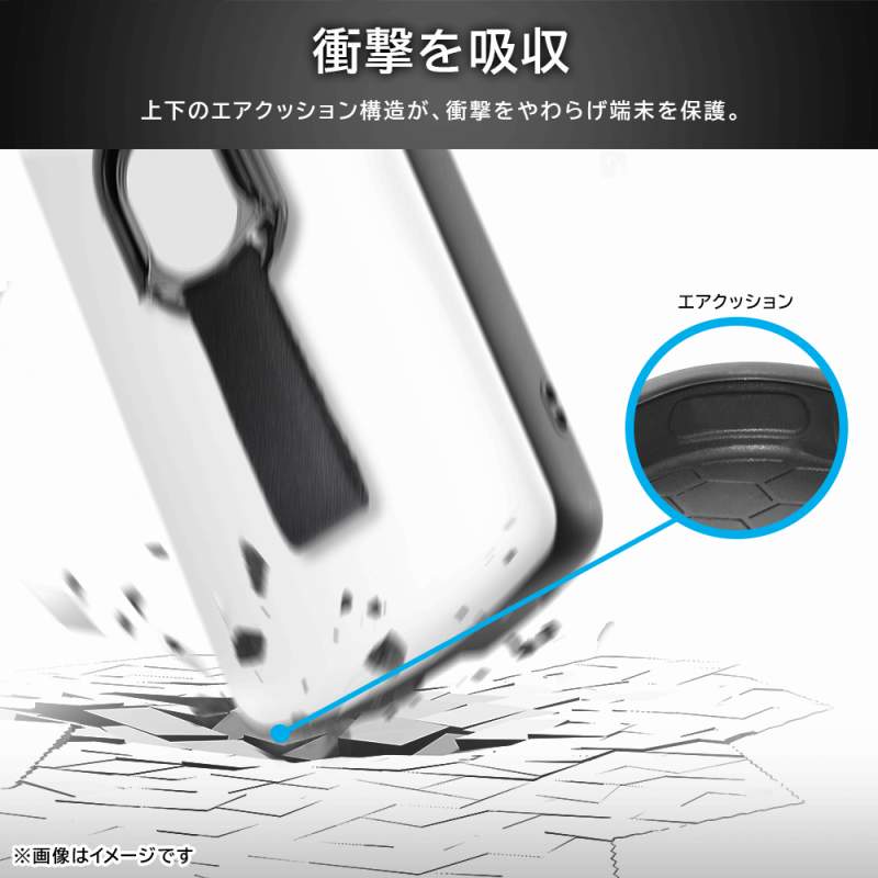 iPhone 15 Pro 耐衝撃ケース ProCa + TailRing/ブラック｜mj-v｜03