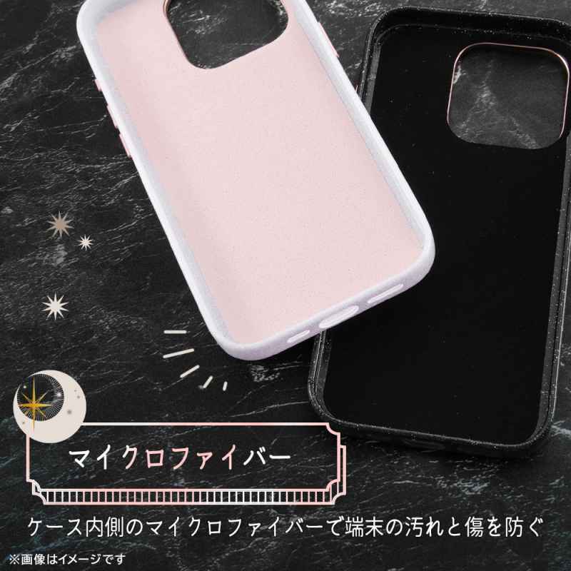 iPhone 15 Pro オープンレザーケース キラキラ GLITZY SUGAR/ピンク｜mj-v｜05