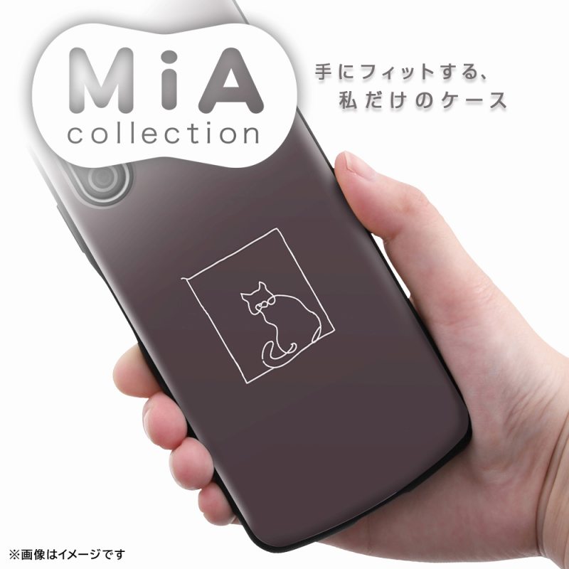 Xperia 10 V 耐衝撃ケース MiA-collection/ネコ/グレー｜mj-v｜03