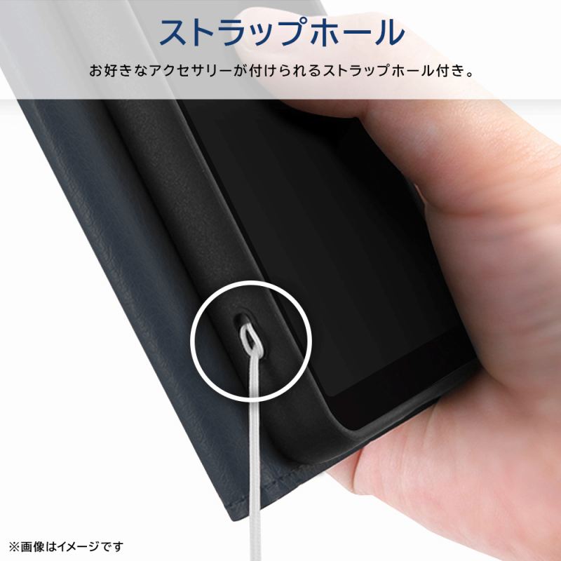 AQUOS wish3 / 『ディズニーキャラクター』/耐衝撃 手帳型レザーケースマグネット / ミッキーマウス_sitting｜mj-v｜07