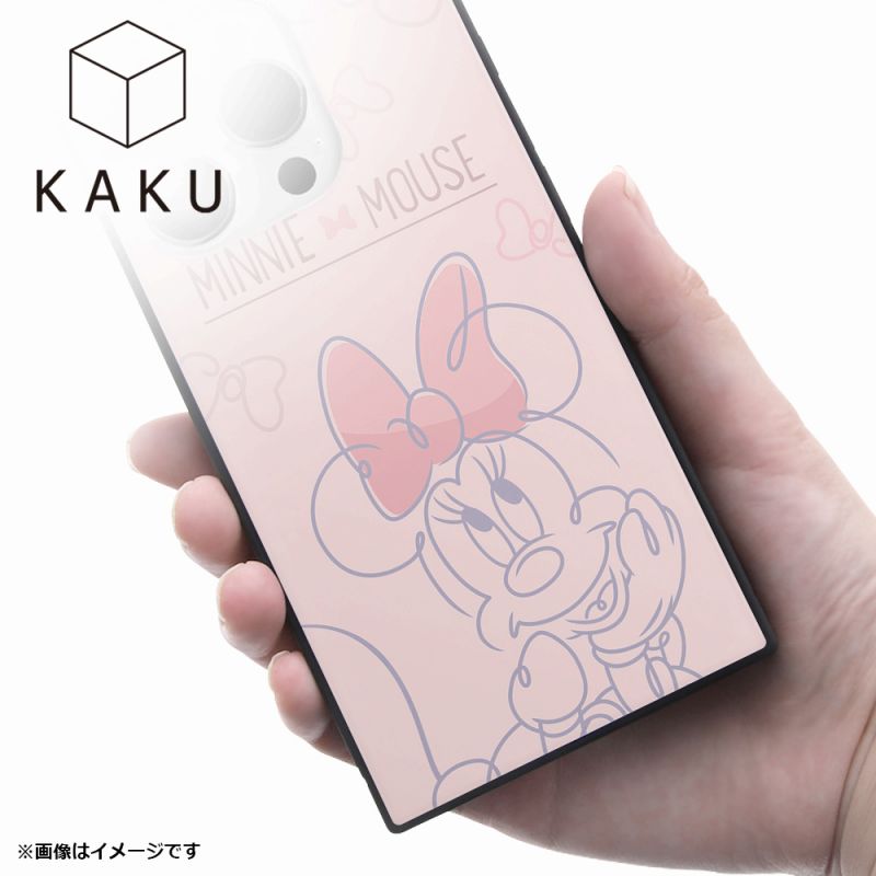 iPhone 15 Pro Max / ディズニー / ハイブリッドケース KAKU / ミニーマウスとハート｜mj-v｜03