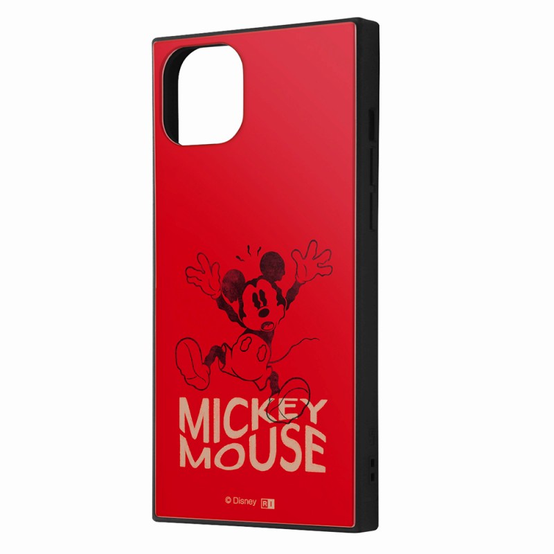iPhone15Plus/ディズニー/ハイブリッドケースKAKU/ミッキーマウス_ドロップ｜mj-v